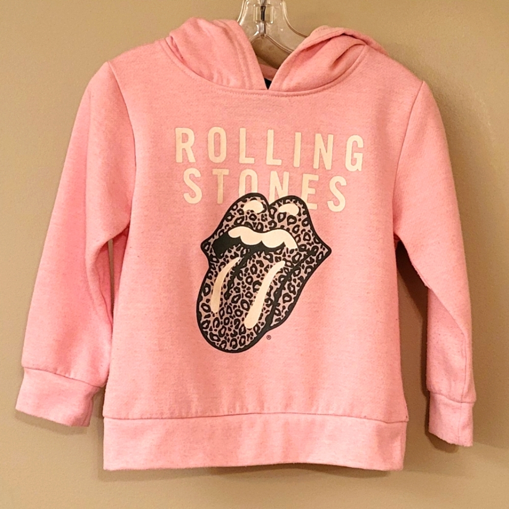 Rolling Stones soft pink pullover hoodie
